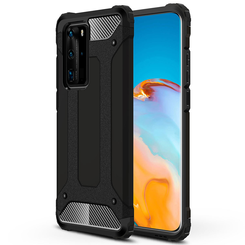 Калъф за Huawei P40 Pro - Techsuit Hybrid Armor - Черен