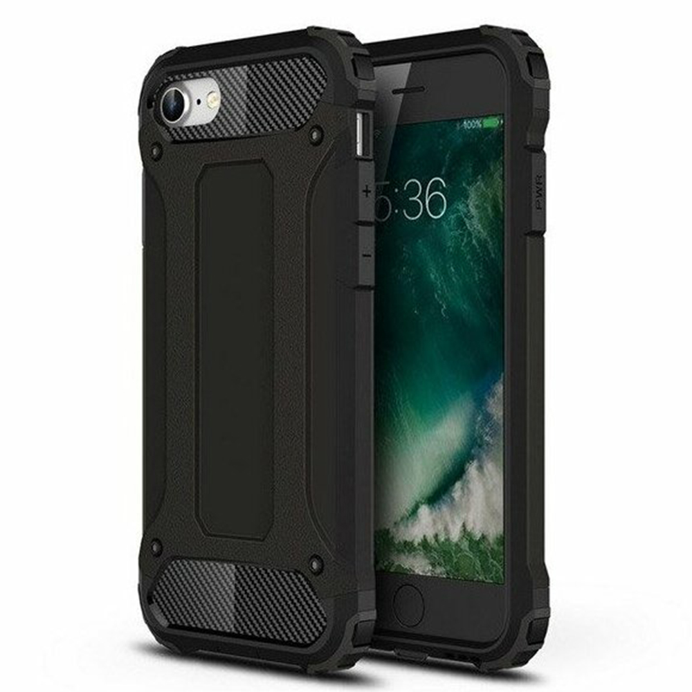 Калъф за iPhone 7 / iPhone 8 / iPhone SE 2, SE 2020 / iPhone SE 3, SE 2022 - Techsuit Hybrid Armor - Черен