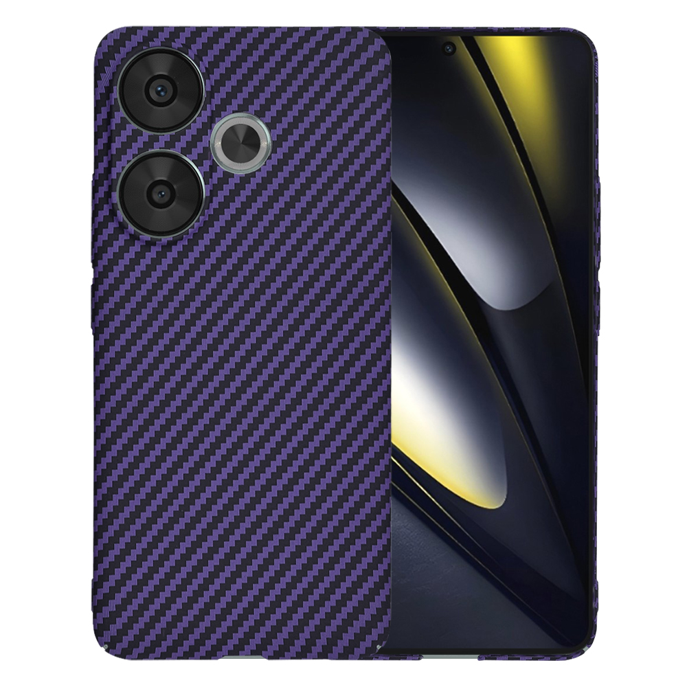 Калъф за Xiaomi Poco F6 - Techsuit Carbonite FiberShell - Лилав