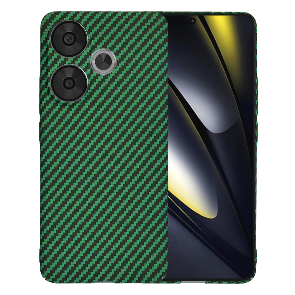 Калъф за Xiaomi Poco F6 - Techsuit Carbonite FiberShell - Зелен