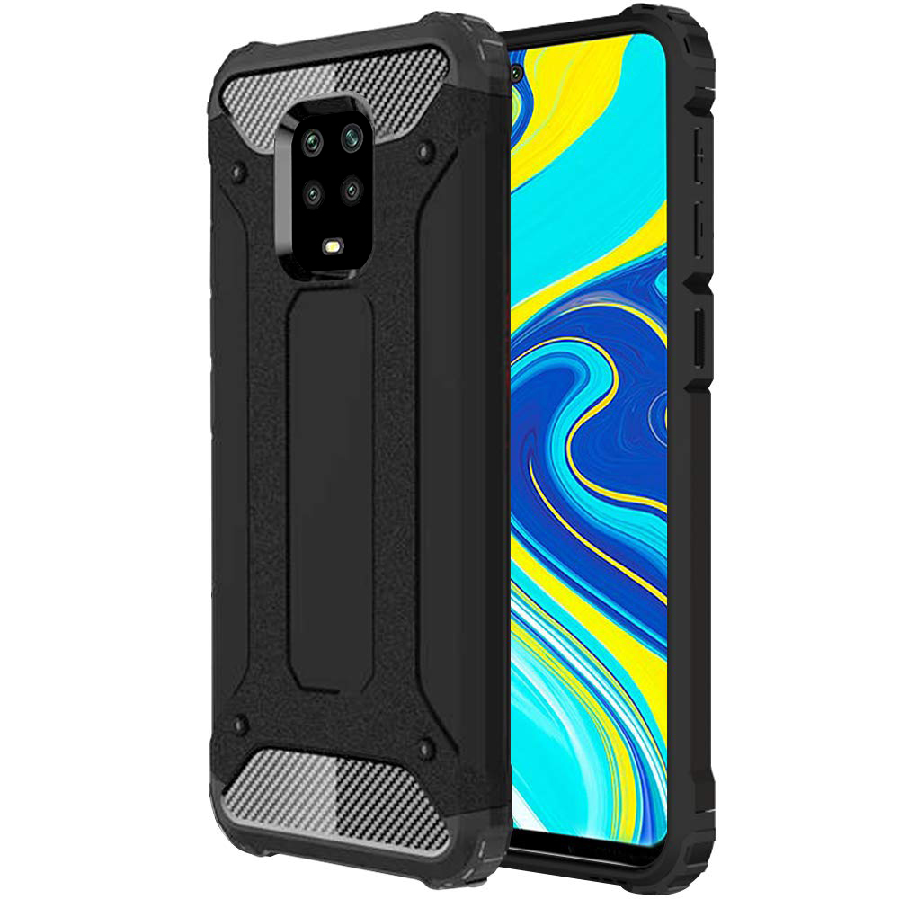 Калъф за Xiaomi Redmi Redmi Note 9S / Note 9 Pro / Note 9 Pro Max - Techsuit Hybrid Armor - Черен