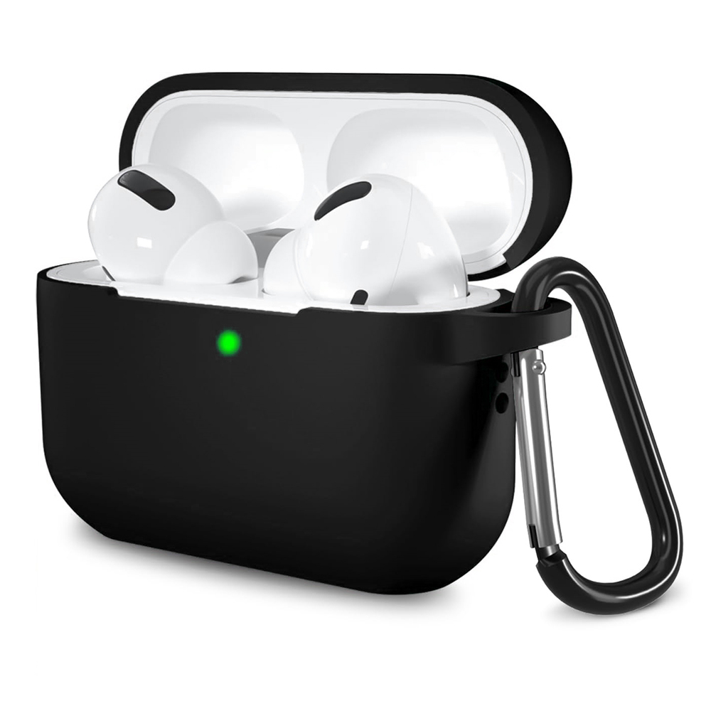 Калъф за AirPods Pro 1/2 - Techsuit Silicone Case - Черен