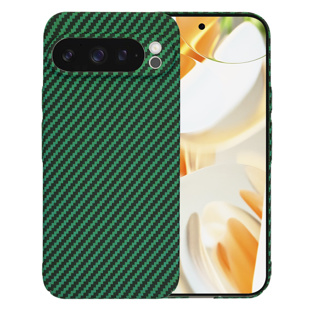 Калъф за Google Pixel 9 Pro - Techsuit Carbonite FiberShell - Зелен