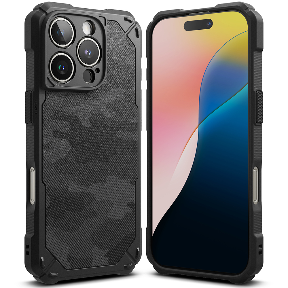 Калъф за iPhone 16 Pro - Ringke Rugged Gear - Camo Черен
