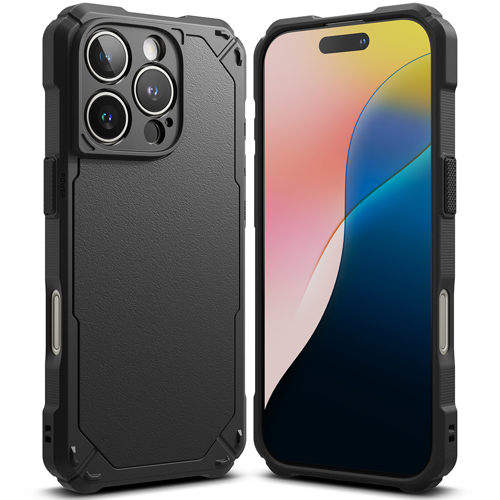 Калъф за iPhone 16 Pro - Ringke Rugged Gear - Черен