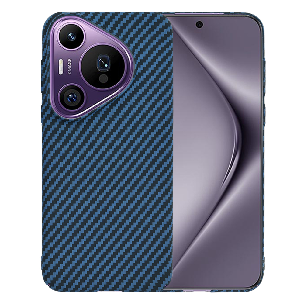 Калъф за Huawei Pura 70 Pro - Techsuit Carbonite FiberShell - Cyan