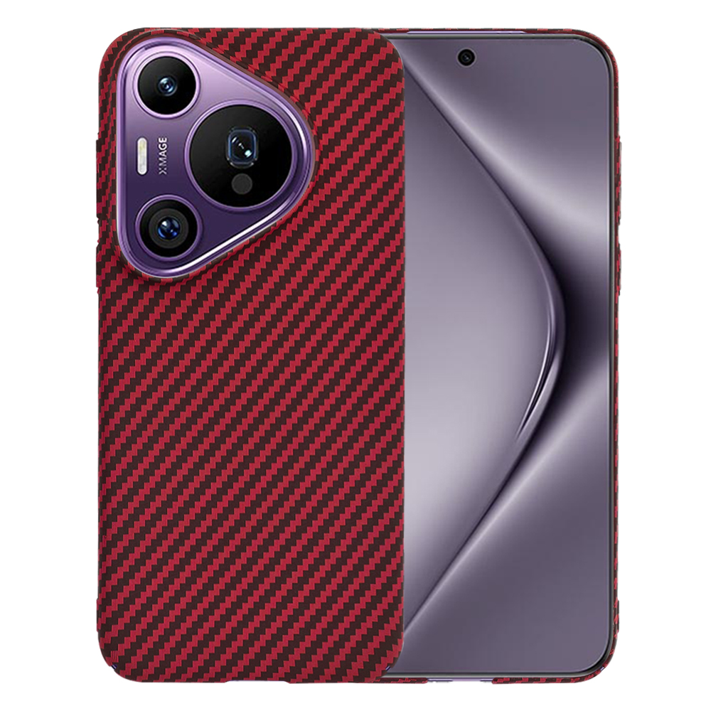 Калъф за Huawei Pura 70 Pro - Techsuit Carbonite FiberShell - Червен