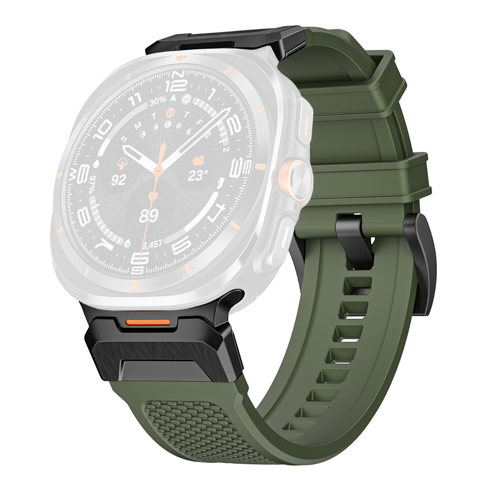Каишка за Samsung Galaxy Watch Ultra 47mm / Watch Ultra 2 - Techsuit Watchband (W068) - Зелен / Черен