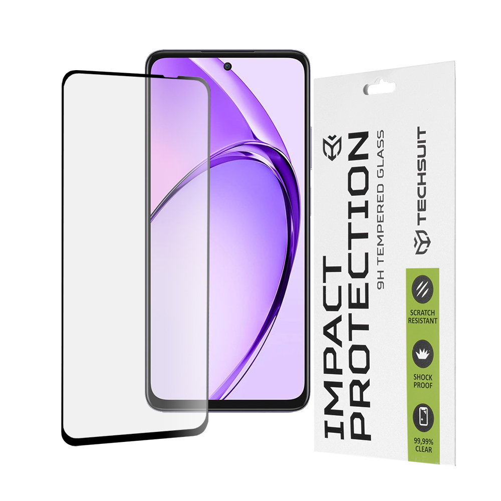 Oppo A80 5G - Techsuit 111D Full Cover / Full Glue Glass - Черен