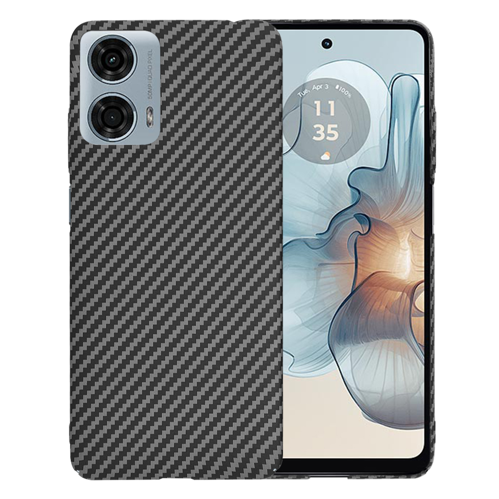 Калъф за Motorola Moto G24 Power - Techsuit Carbonite FiberShell - Черен