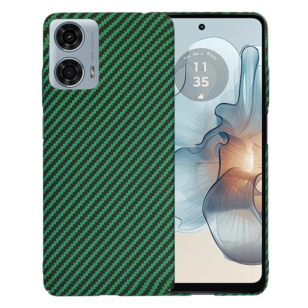 Калъф за Motorola Moto G24 Power - Techsuit Carbonite FiberShell - Зелен