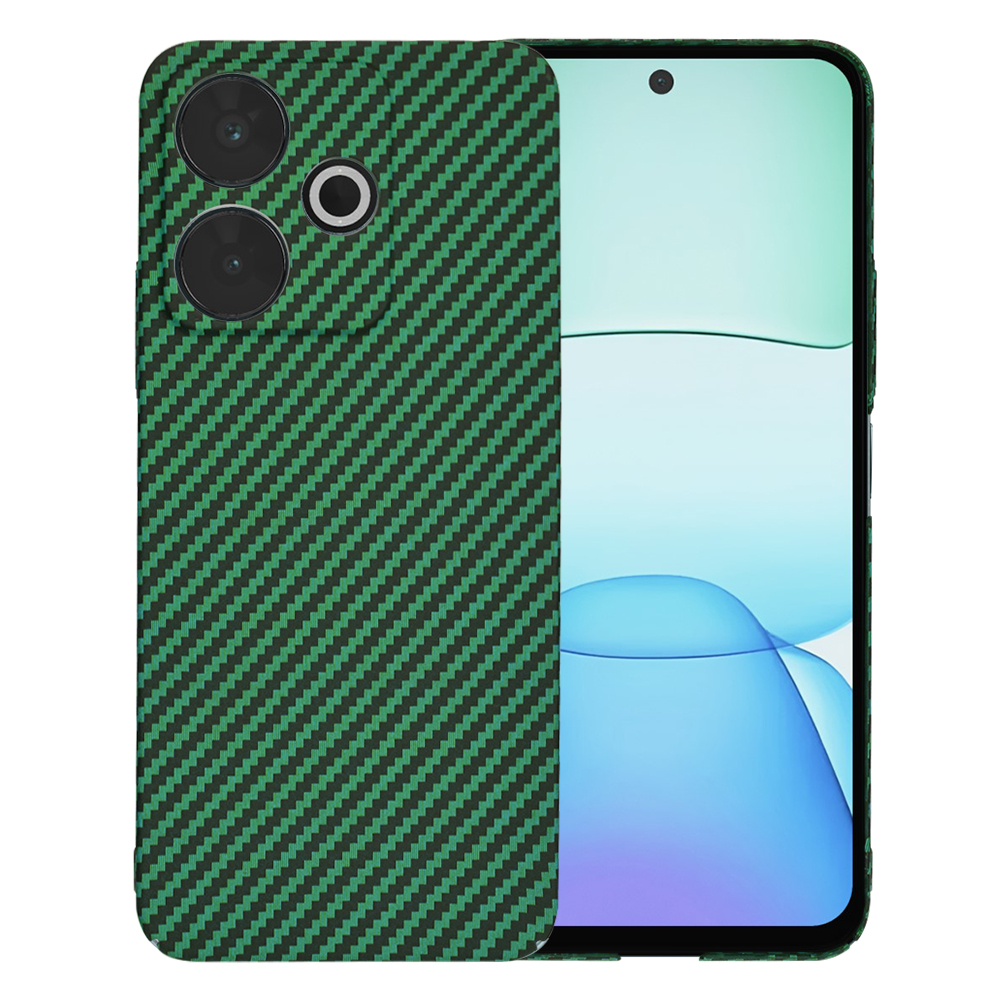 Калъф за Xiaomi Redmi 13 / Poco M6 4G - Techsuit Carbonite FiberShell - Зелен