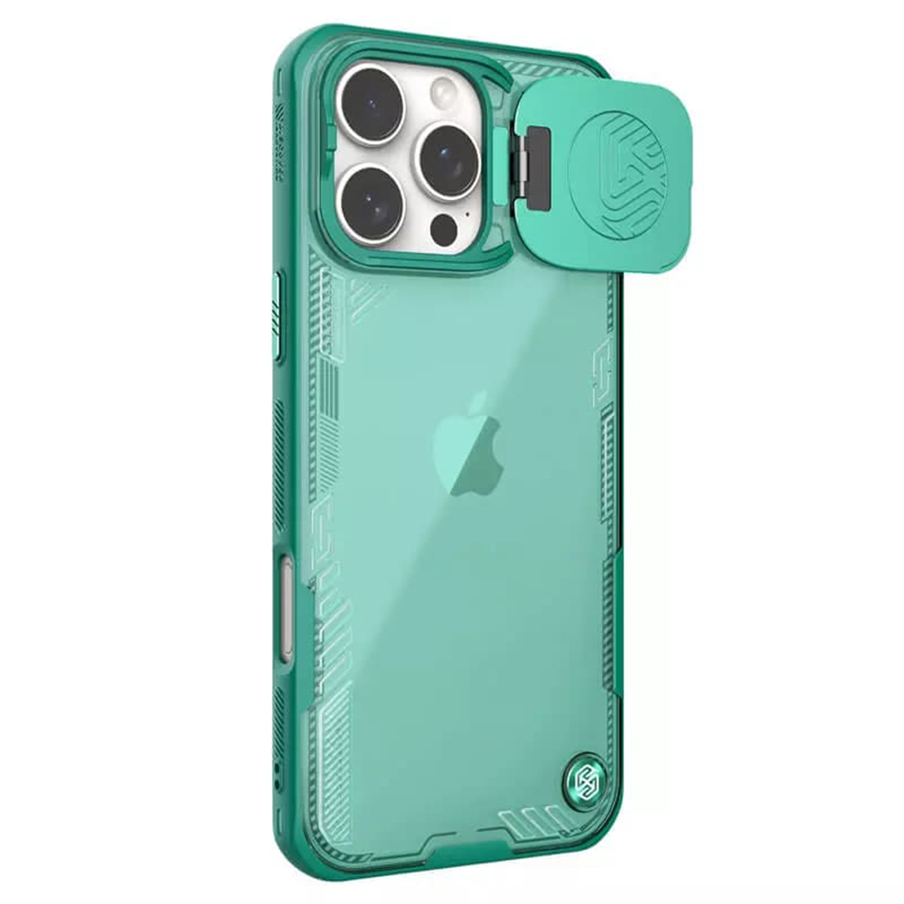 Калъф за iPhone 16 Pro - Nillkin Iceblade Prop (без изрез за камера) - Зелен