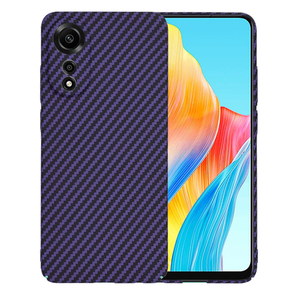 Калъф за Oppo A78 4G - Techsuit Carbonite FiberShell - Лилав
