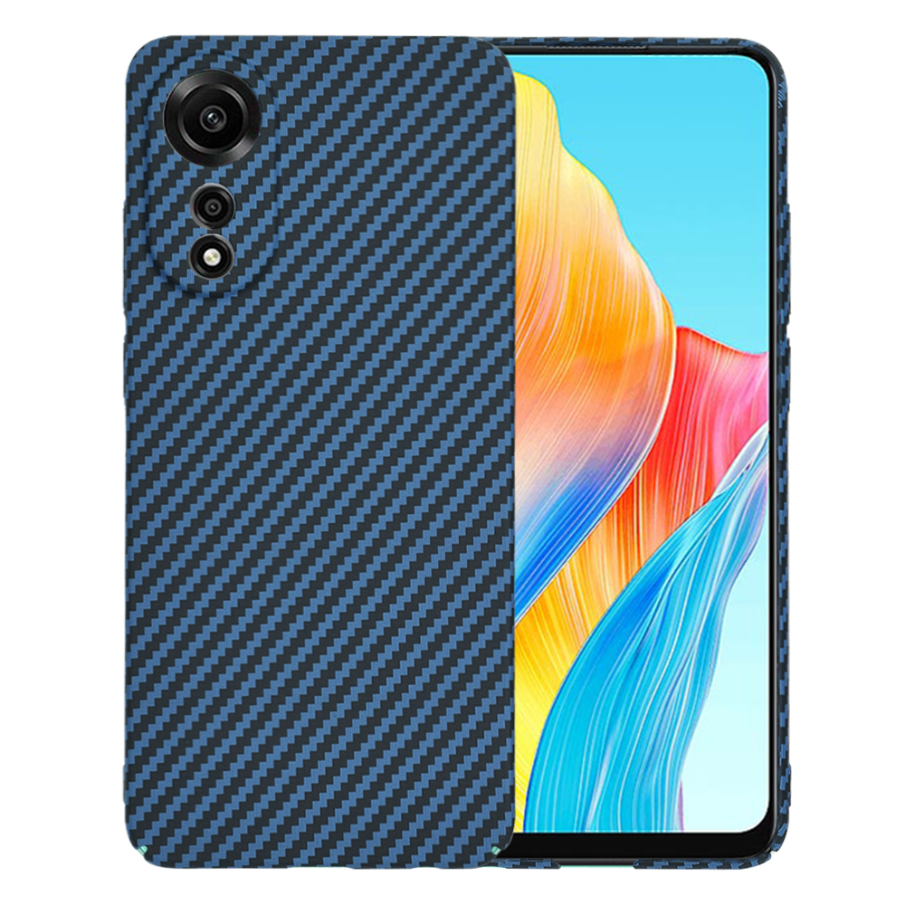 Калъф за Oppo A78 4G - Techsuit Carbonite FiberShell - Cyan