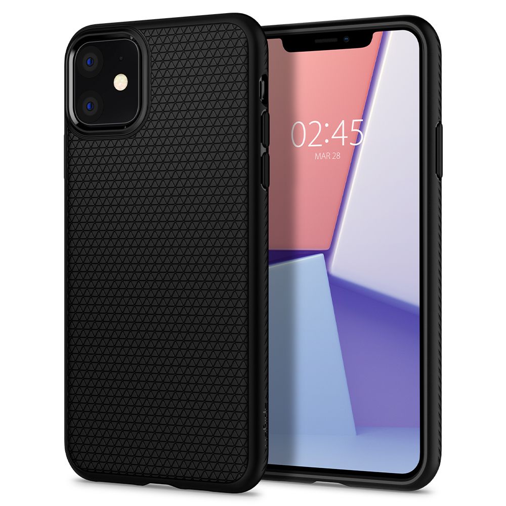 Калъф за iPhone 11 - Spigen Liquid Air (076CS27184) - Черен мат