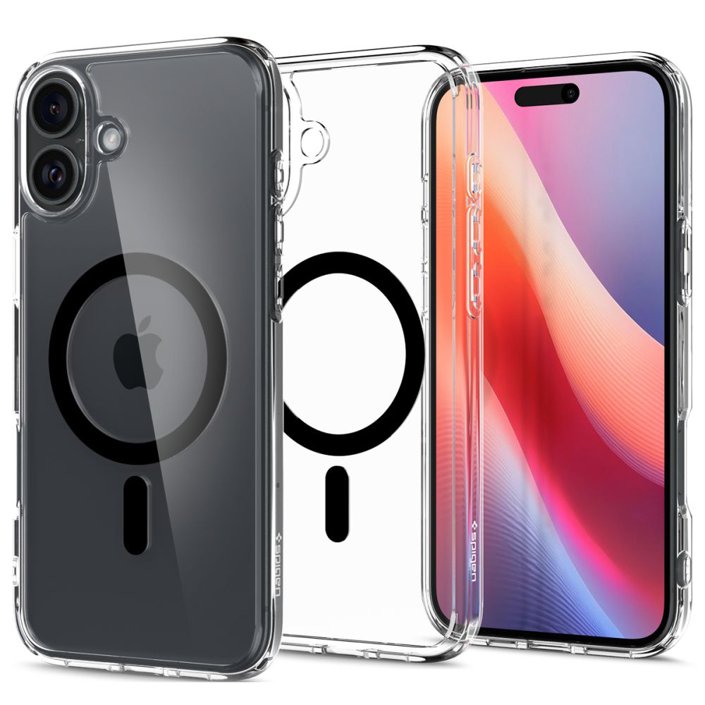 Калъф за iPhone 16 Plus - Spigen Ultra Hybrid MagSafe (ACS08076) - Черен