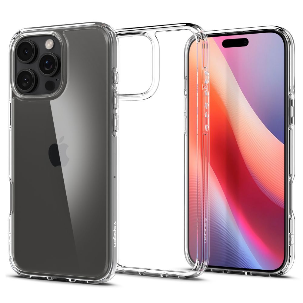Калъф за iPhone 16 Pro - Spigen Ultra Hybrid (ACS08121) - Crystal Прозрачен