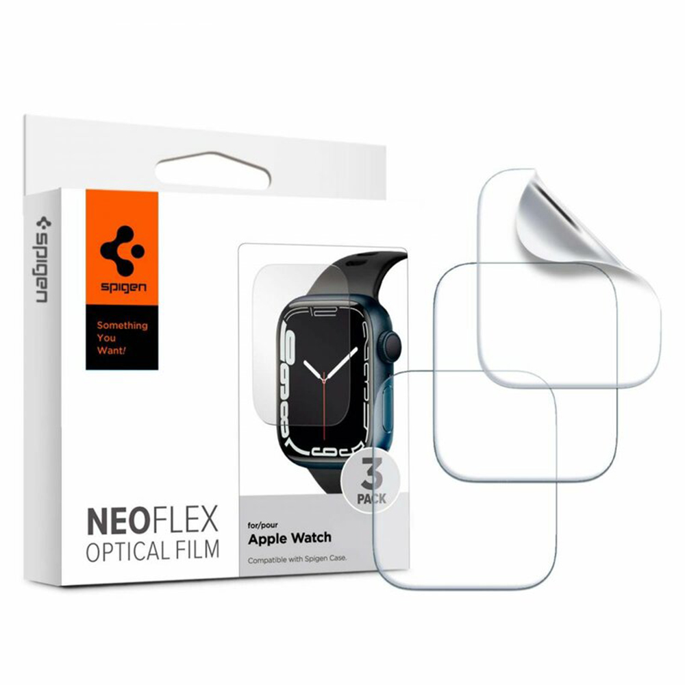 Калъф за Apple Watch 4 / 5 / 6 / 6 / SE / SE 2 / 7 / 8 / 9 (40 мм / 41 мм) (комплект 3) - Spigen Neo Flex (061FL25575) - Прозрачен