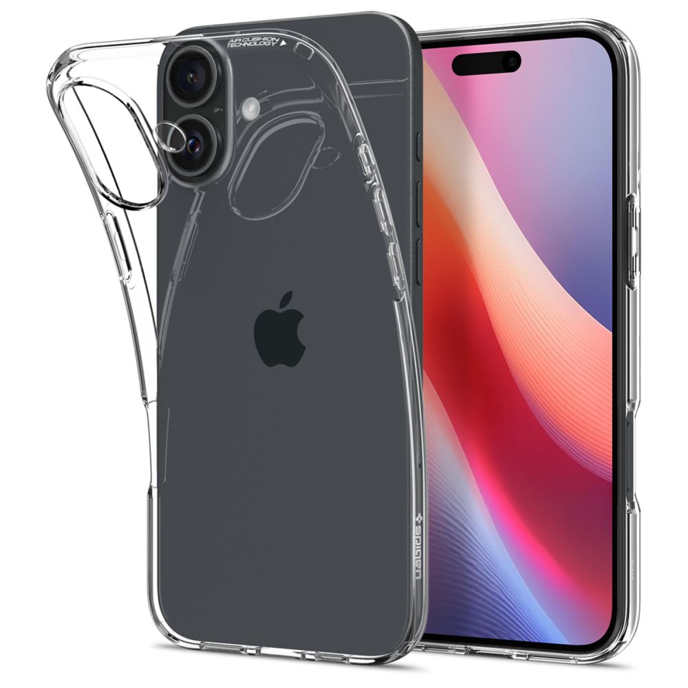 Калъф за iPhone 16 - Spigen Liquid Crystal (ACS08190) - Прозрачен