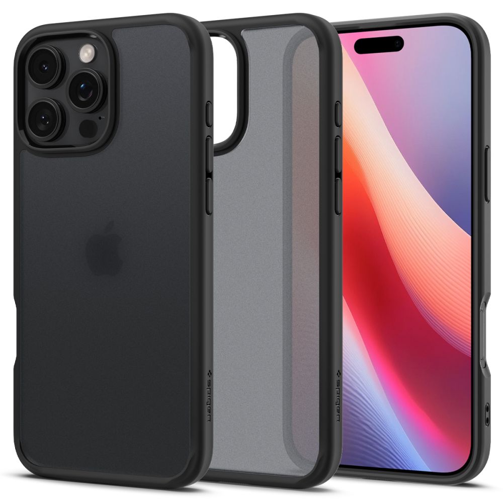 Калъф за iPhone 16 Pro Max - Spigen Ultra Hybrid (ACS07995) - Frost Черен