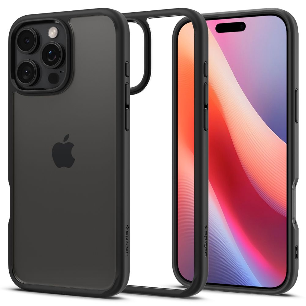 Калъф за iPhone 16 Pro Max - Spigen Ultra Hybrid (ACS07996) - Черен мат