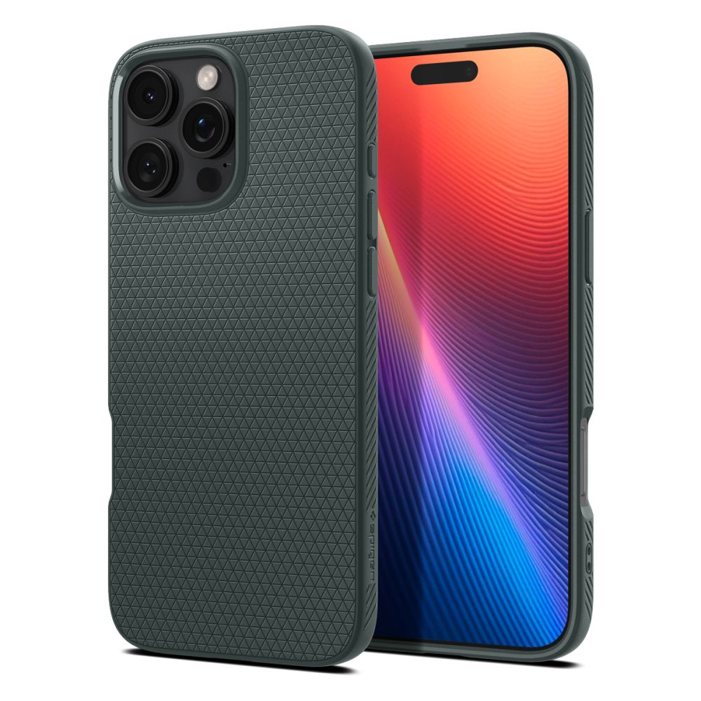 Калъф за iPhone 16 Pro - Spigen Liquid Air (ACS08119) - Abyss Зелен