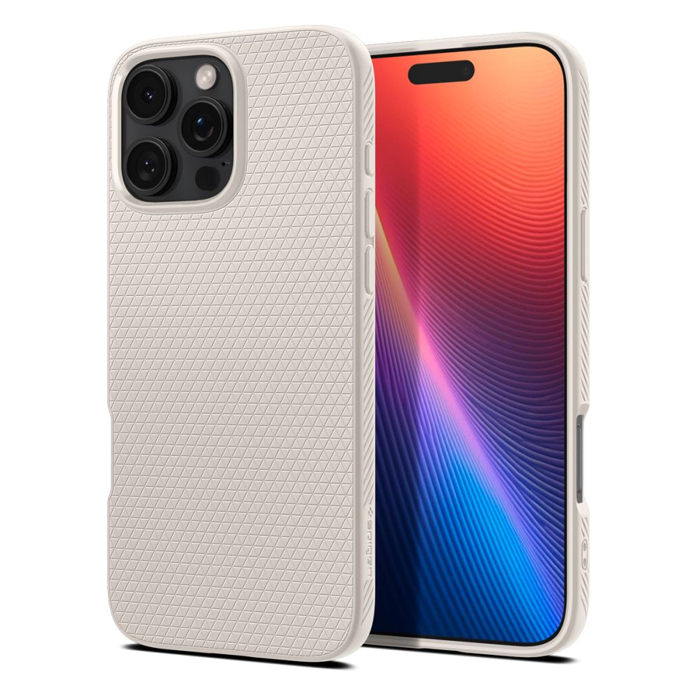 Калъф за iPhone 16 Pro Max - Spigen Liquid Air (ACS07991) - Natural Титаниев