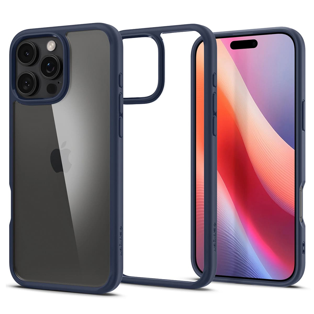 Калъф за iPhone 16 Pro Max - Spigen Ultra Hybrid (ACS07997) - Тъмносин Син