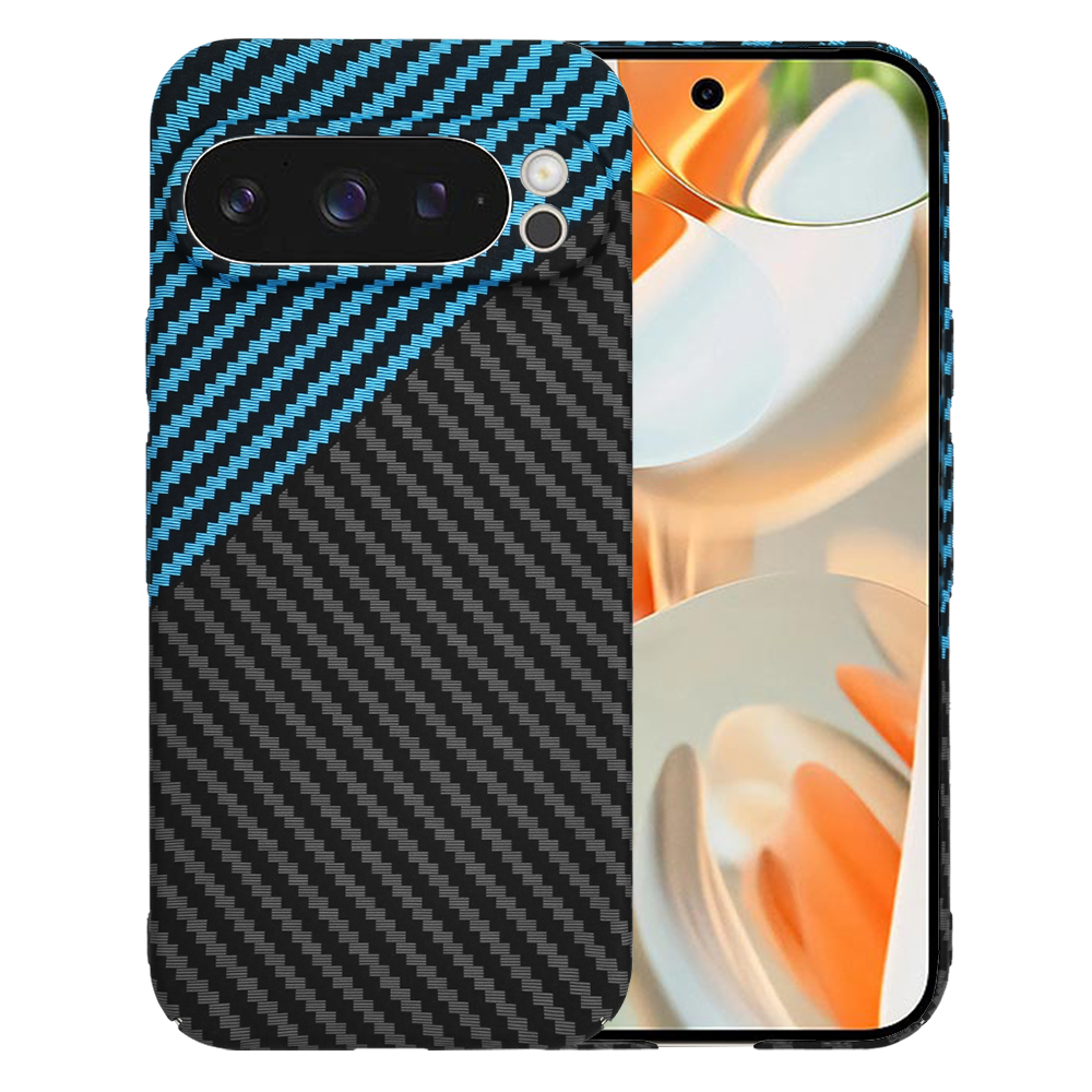 Калъф за Google Pixel 9 Pro - Techsuit Carbonite FiberShell - Син Pulse