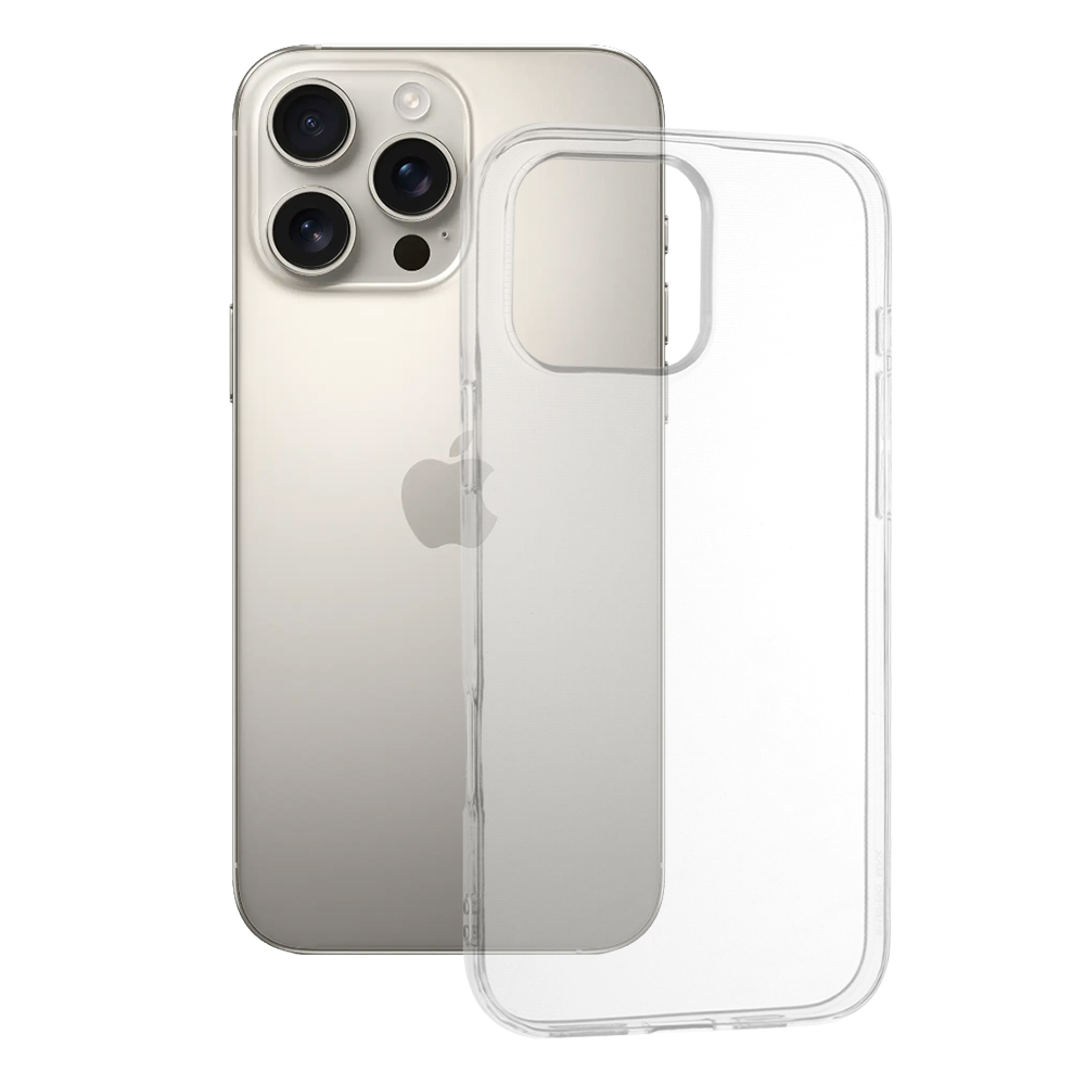 Калъф за iPhone 16 Pro Max - Techsuit Прозрачен Silicone [Big Lens Hole] - Прозрачен