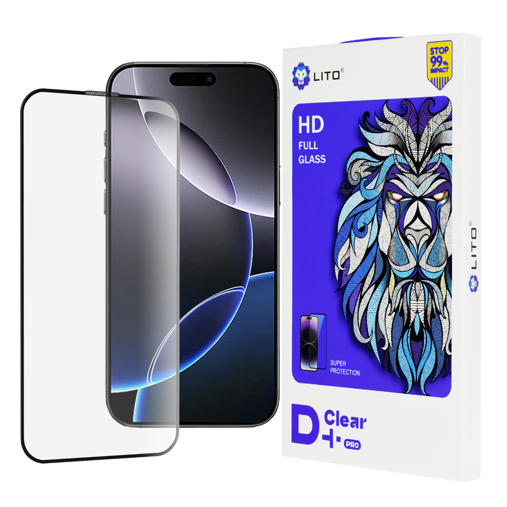 Калъф за iPhone 16 Pro Max - Lito D+ Pro Прозрачен - Черен