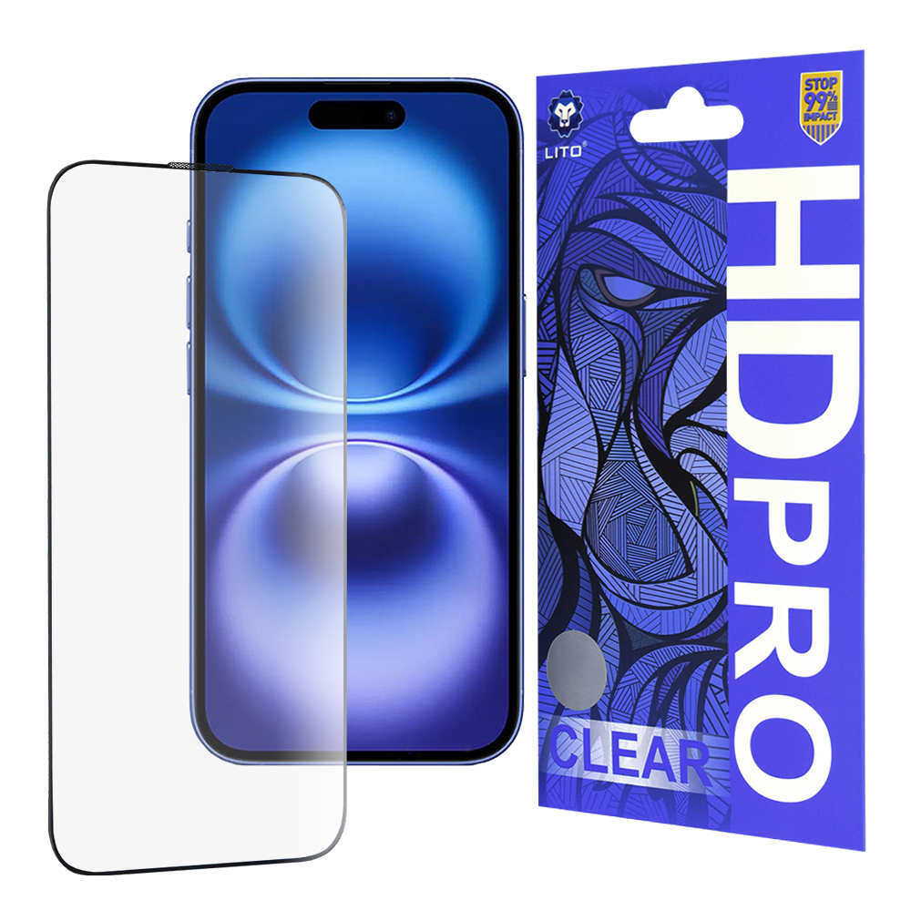 Калъф за iPhone 16 - Lito HD Pro Прозрачен - Черен
