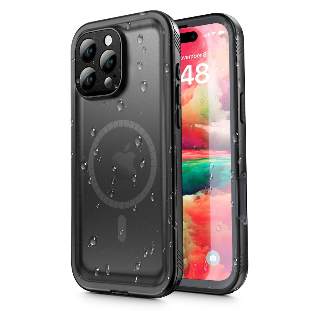 Калъф за iPhone 16 Pro Max - ShellBox Waterproof IP68 Case - Черен