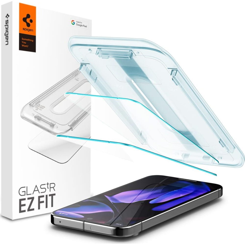Капак за Google Pixel 9 Pro XL (комплект 2) - Spigen Glas.tR EZ FIT (AGL08445) - Прозрачен