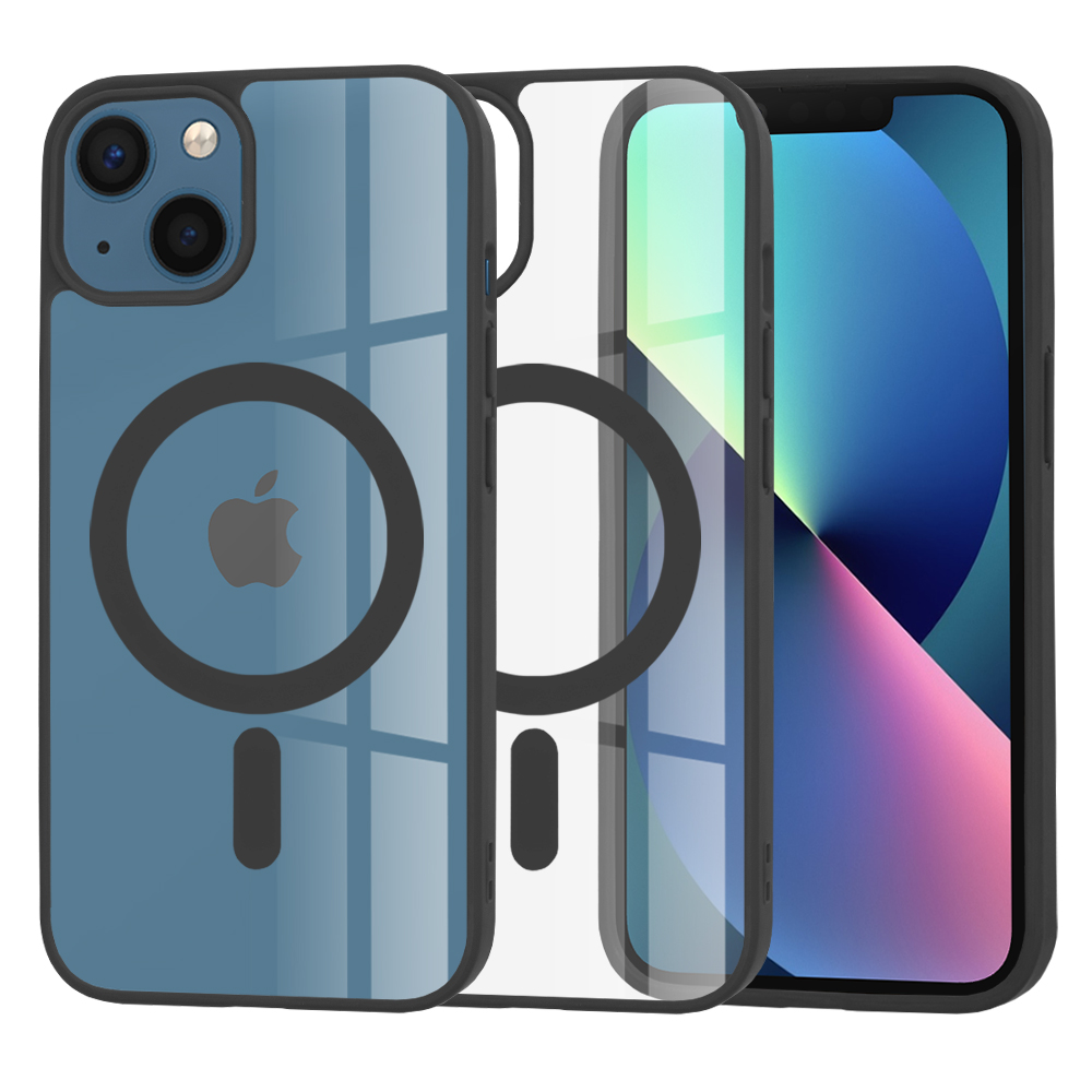 Калъф за iPhone 13 - Techsuit MagSafe Pro - Черен