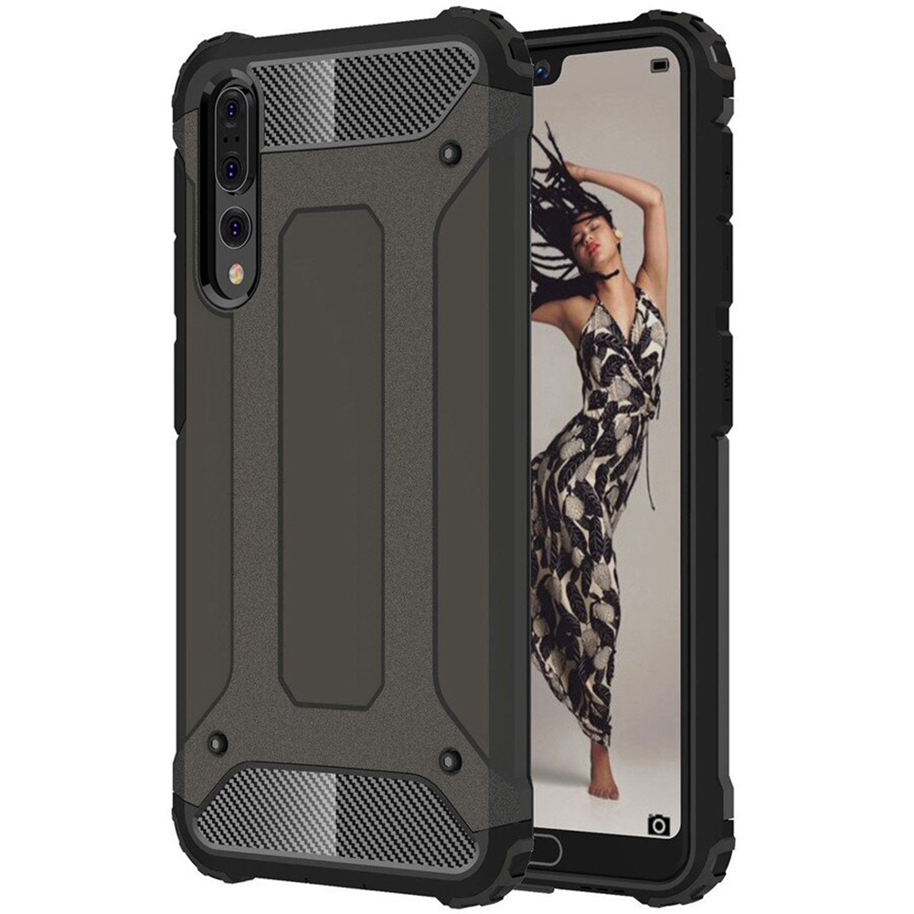 Калъф за Huawei P20 Pro - Techsuit Hybrid Armor - Черен