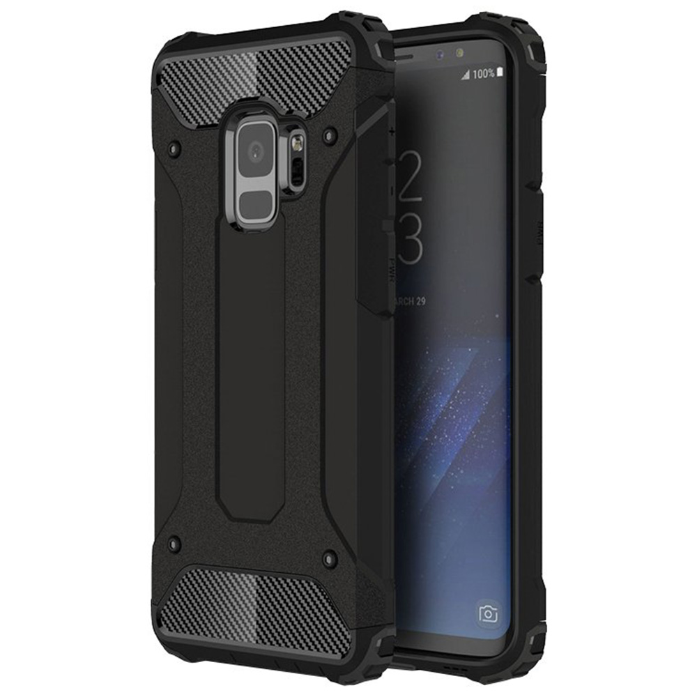 Калъф за Samsung Galaxy S9 - Techsuit Hybrid Armor - Черен