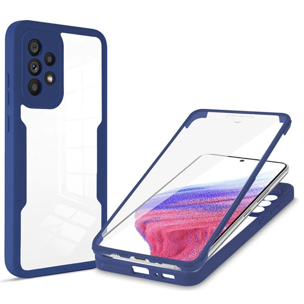Калъф за Samsung Galaxy Galaxy A53 5G + капак - Techsuit ColorVerse 360 Series - Син