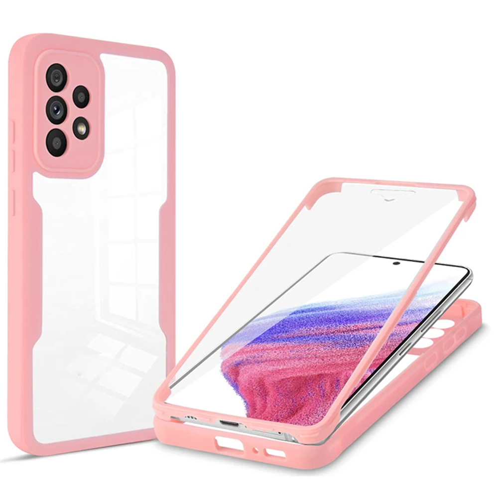 Калъф за Samsung Galaxy A53 5G + капак - Techsuit ColorVerse 360 Series - Розов