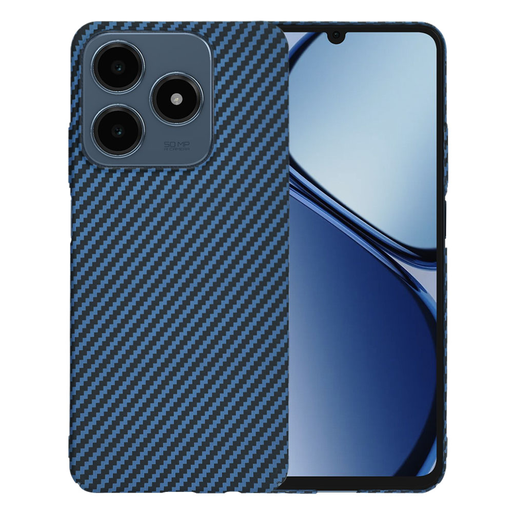 Калъф за Realme C61 / Realme C63 - Techsuit Carbonite FiberShell - Cyan