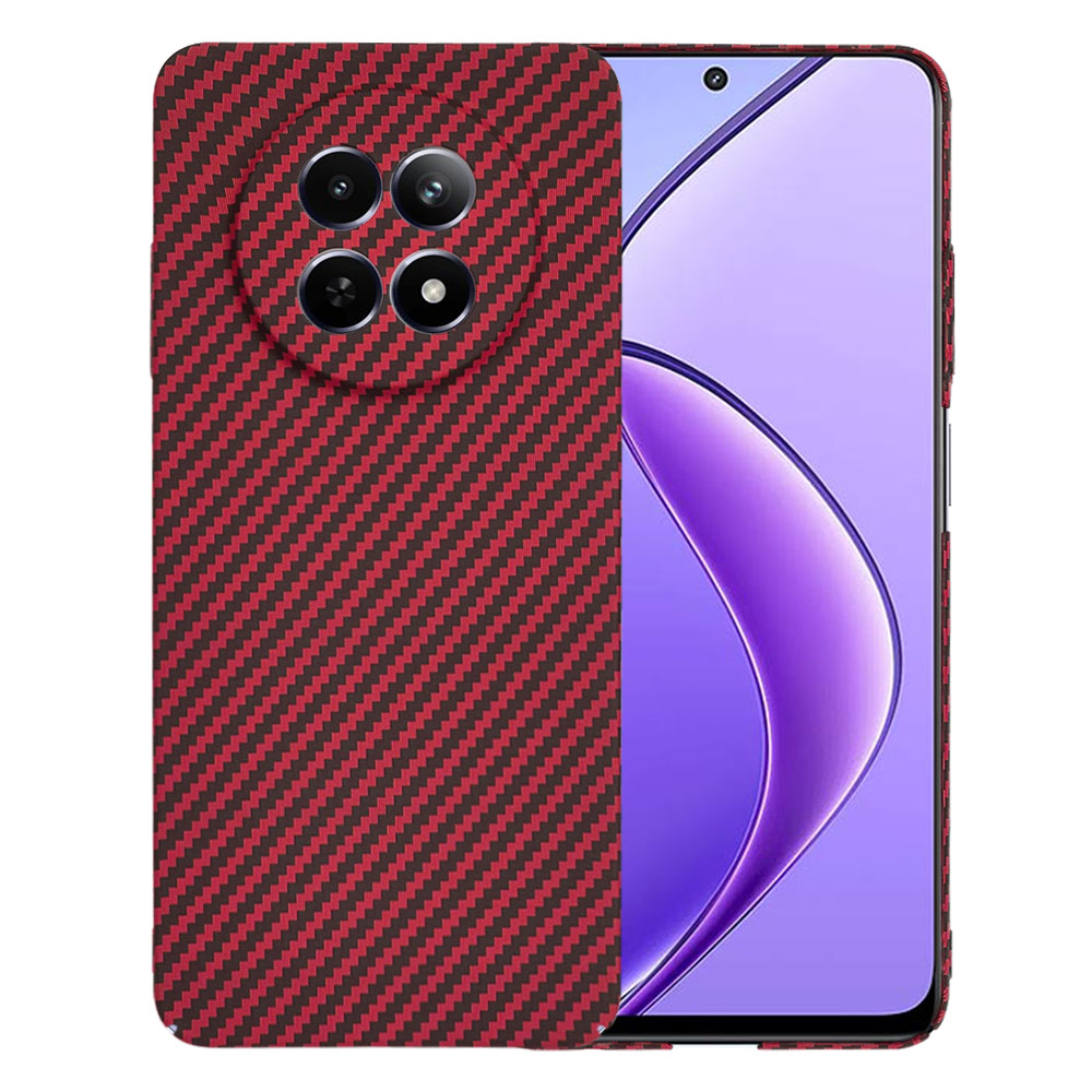 Калъф за Realme 12 / 12x - Techsuit Carbonite FiberShell - Червен