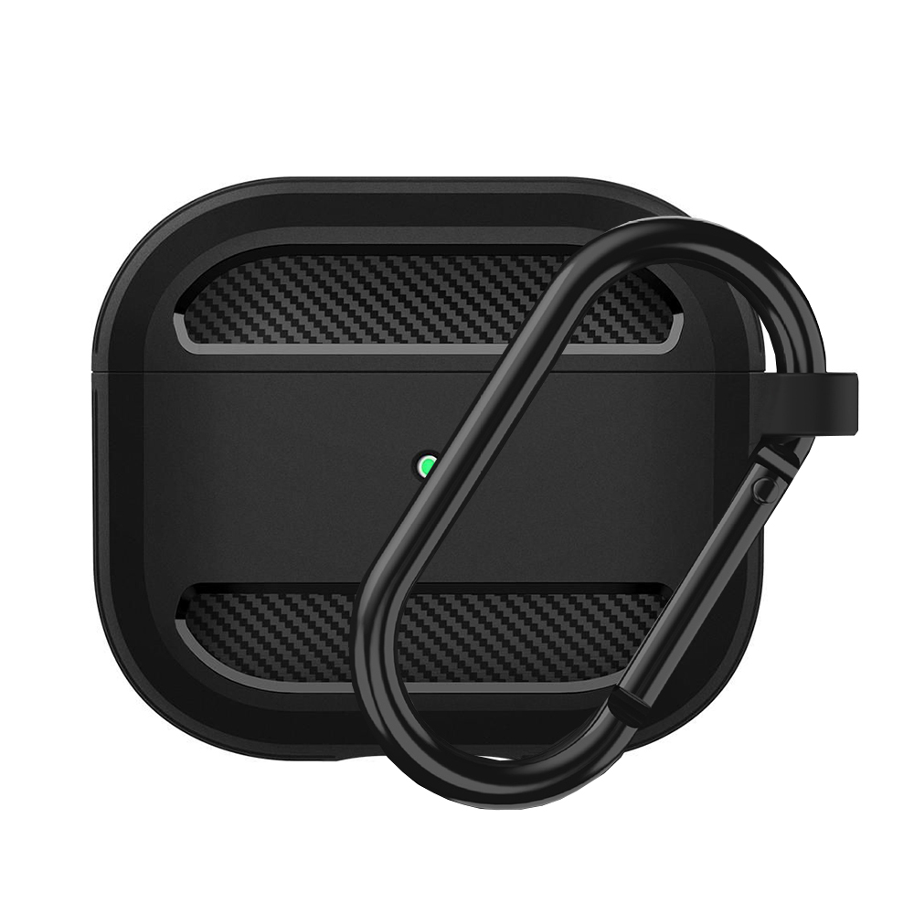 Калъф за AirPods 3 - Techsuit Carbon Silicone - Черен