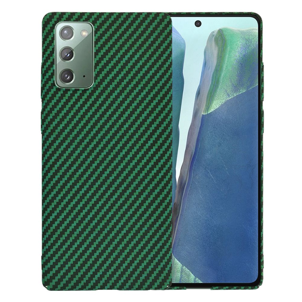 Калъф за Samsung Galaxy Note 20 4G / Note 20 5G - Techsuit Carbonite FiberShell - Зелен