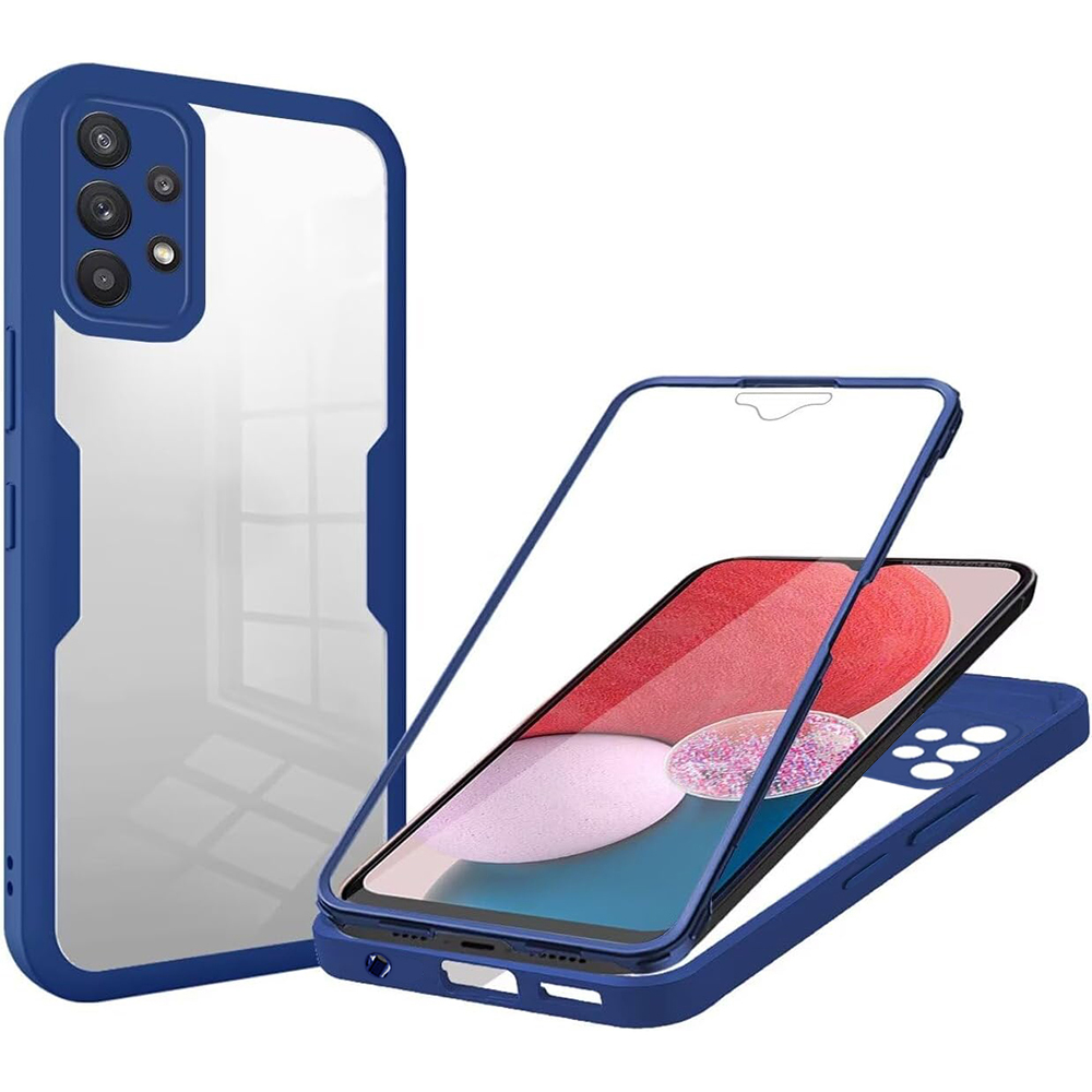 Калъф за Samsung Galaxy A13 4G + калъф - Techsuit ColorVerse 360 Series - Син