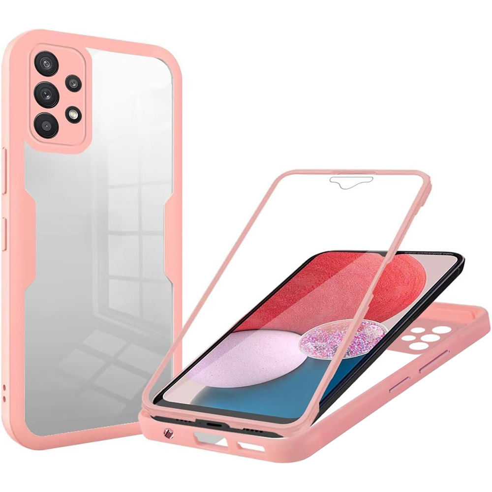 Калъф за Samsung Galaxy A13 4G + Капак - Techsuit ColorVerse 360 Series - Розов