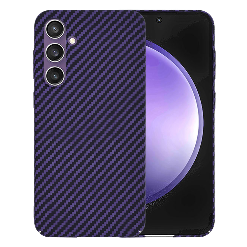 Калъф за Samsung Galaxy S23 FE - Techsuit Carbonite FiberShell - Лилав