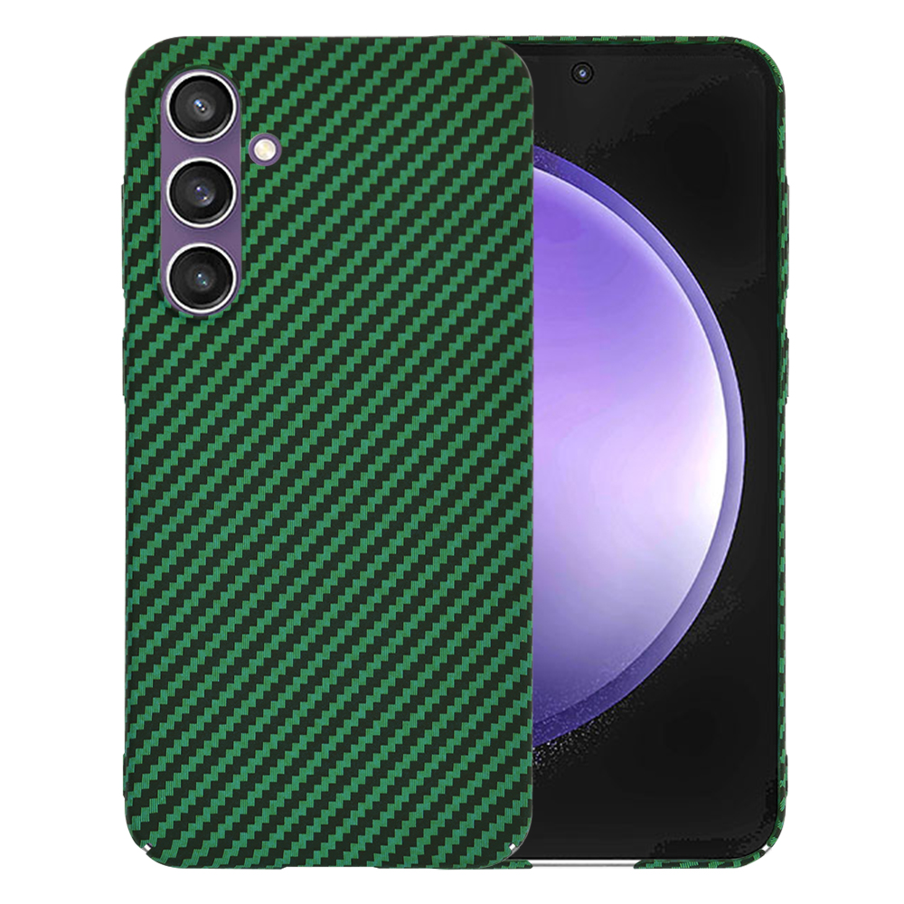 Калъф за Samsung Galaxy S23 FE - Techsuit Carbonite FiberShell - Зелен