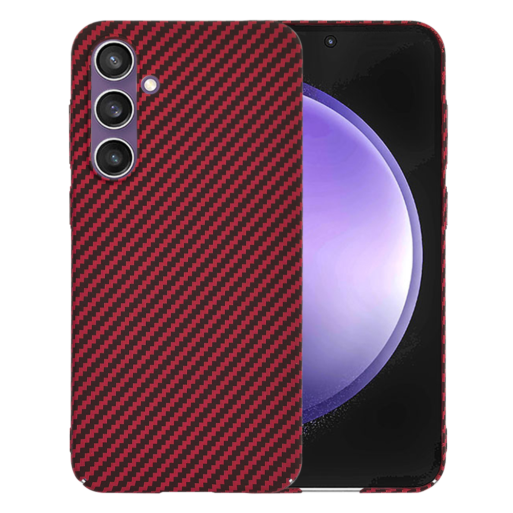 Калъф за Samsung Galaxy S23 FE - Techsuit Carbonite FiberShell - Червен