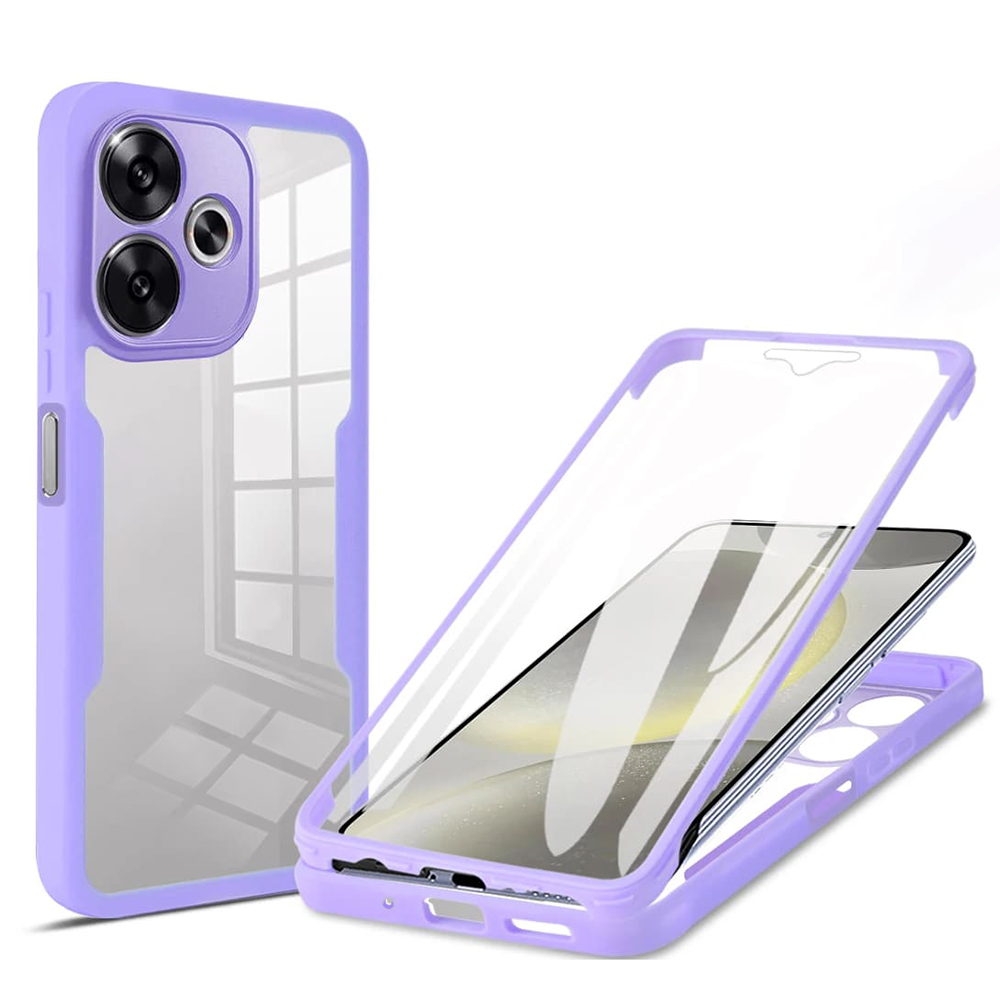 Калъф за Xiaomi Poco F6 + Cover - Techsuit ColorVerse 360 Series - Лилав
